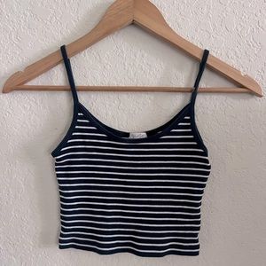 stripes crop top